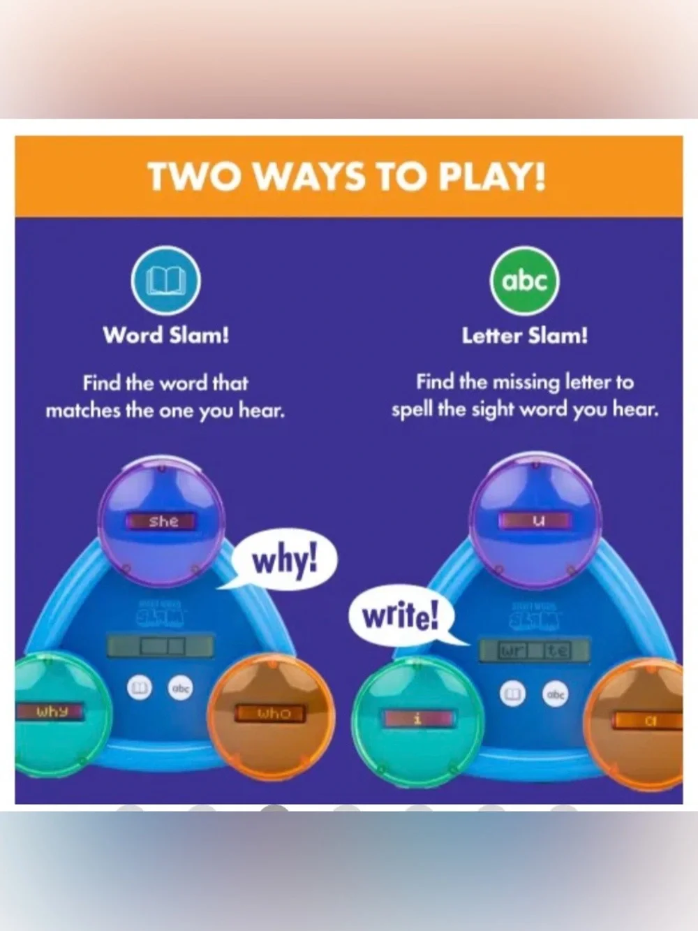 EDUCATIONAL INSIGHTS, Sight Word Slam - Literacy Development Game